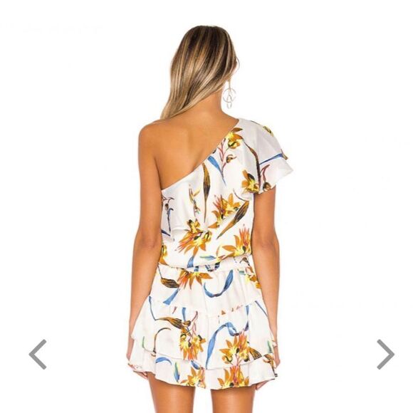 REVOLVE Krisa One Shoulder Bloom Mini Dress - Picture 2 of 3